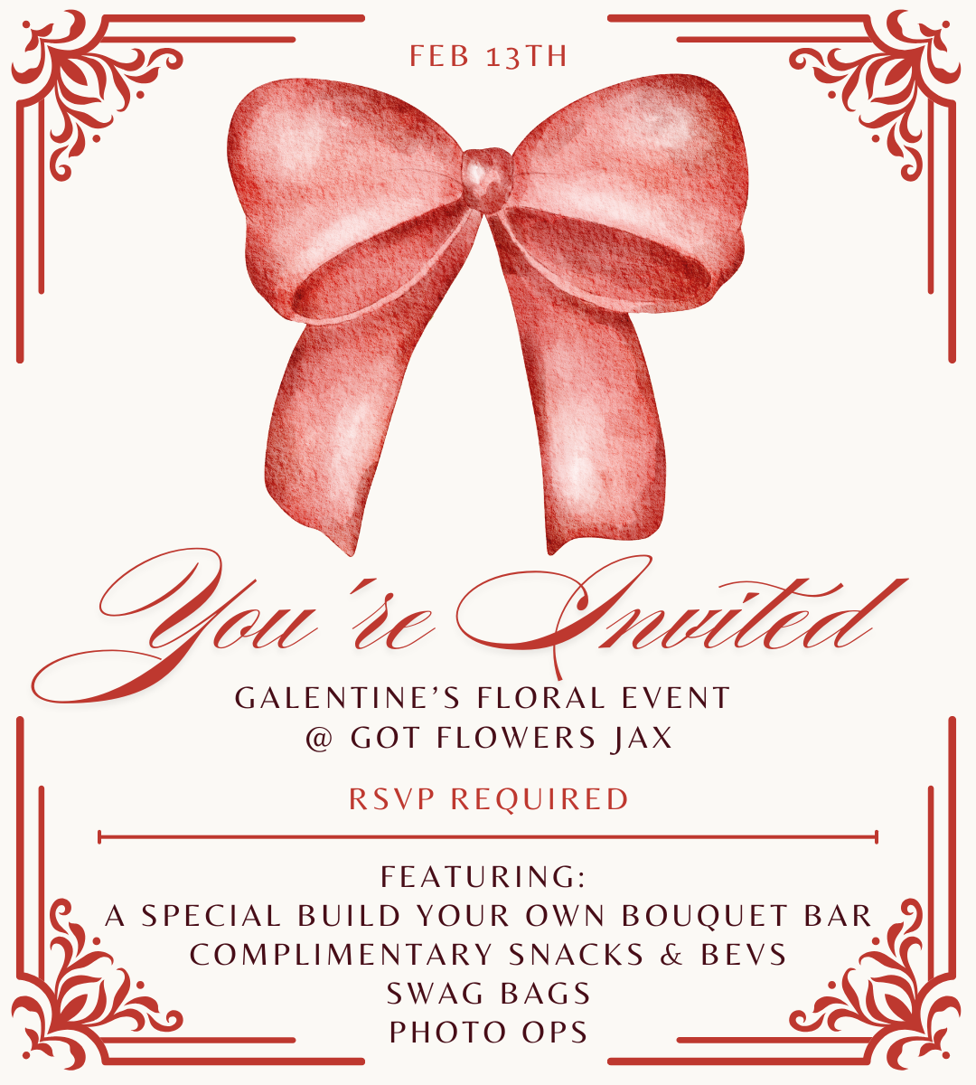 Galentine's Floral Event 2/13